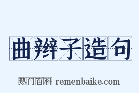 曲辫子造句是什么意思的图片